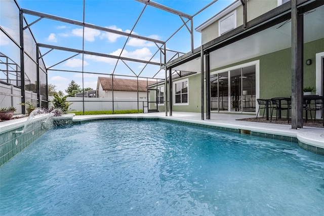 201 Hammock Dunes Pl, Orlando, FL 32828 - view of pool featuring a patio and glass enclosure