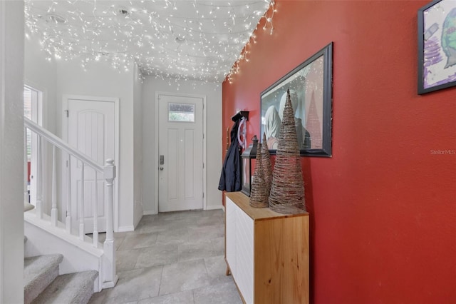 16440 Centipede St, Clermont, FL 34714 - entrance foyer with stairs and plenty of natural light