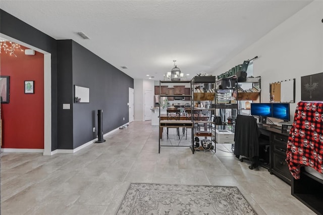 16440 Centipede St, Clermont, FL 34714 - dining area with a chandelier and an office area