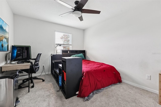 16440 Centipede St, Clermont, FL 34714 - bedroom featuring carpet floors, a desk, and ceiling fan