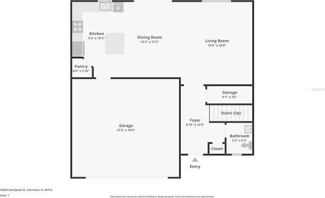 16440 Centipede St, Clermont, FL 34714 - view of room layout
