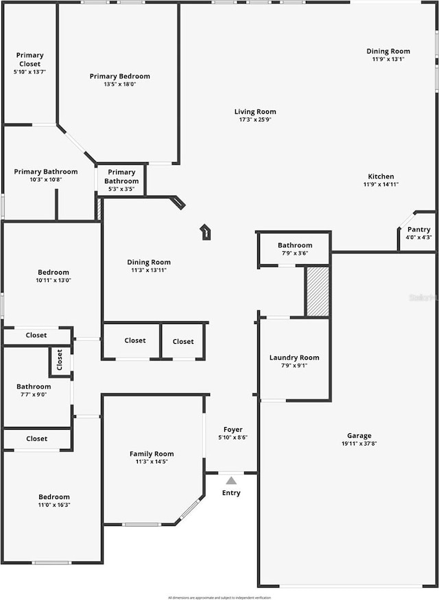 1540 Orange Valley Rdg, Ocoee, FL 34761 - floor plan / room layout
