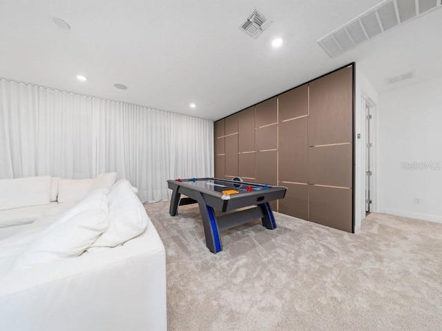 8085 Ludington Cir, Orlando, FL 32836 - game room with light carpet and recessed lighting