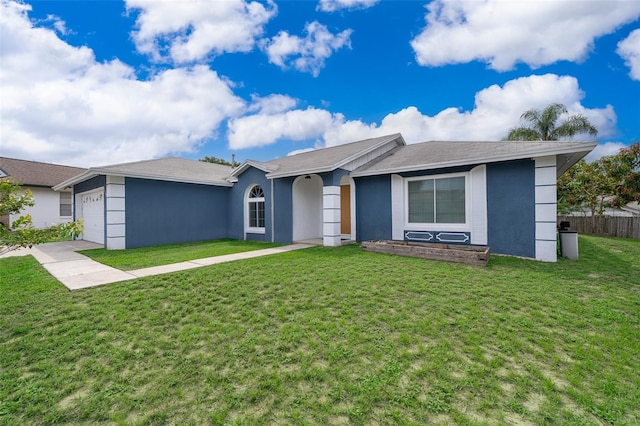 1115 Marni Ridge Ct, Kissimmee, FL 34747 - ranch-style home with stucco siding, a garage, and concrete driveway