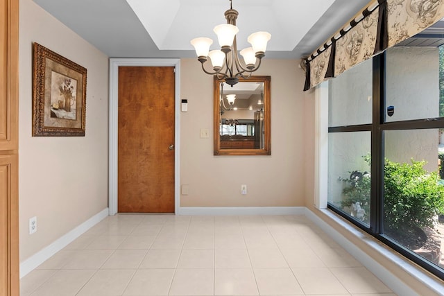 154 Golf Club Dr Unit 154, Longwood, FL 32779 - unfurnished dining area with a chandelier and baseboards