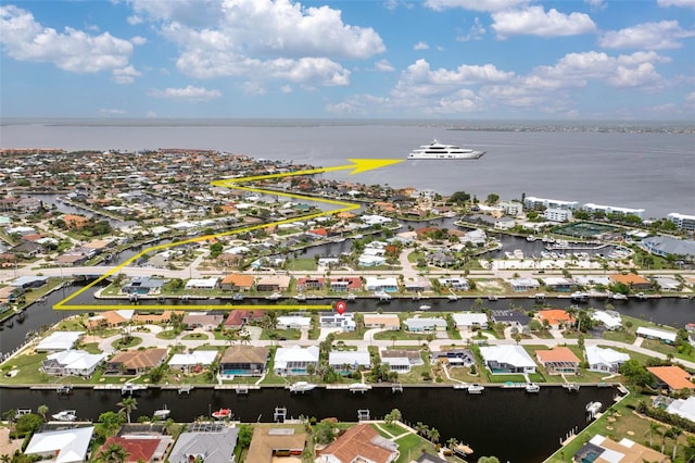1764 Boca Raton Ct, Punta Gorda, FL 33950 - aerial view of property's location with a nearby body of water and nearby suburban area