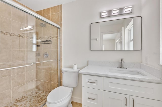 1764 Boca Raton Ct, Punta Gorda, FL 33950 - full bath with vanity, toilet, and a shower stall