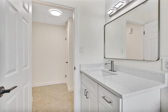 1764 Boca Raton Ct, Punta Gorda, FL 33950 - bathroom with vanity, tile patterned flooring, and baseboards