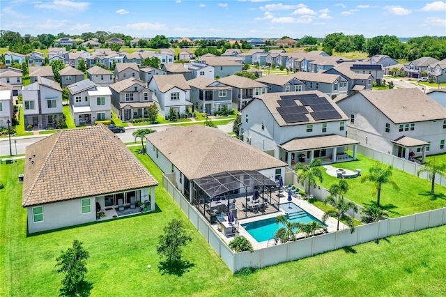 2390 Standing Rock Cir, Oakland, FL 34787 - aerial perspective of suburban area featuring a pool