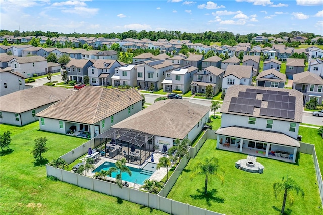 2390 Standing Rock Cir, Oakland, FL 34787 - aerial perspective of suburban area with a pool area