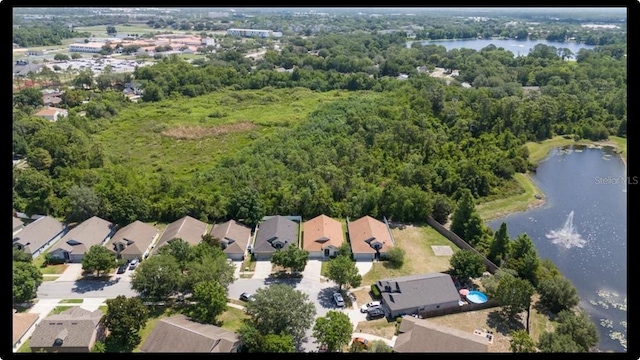 11236 Rouse Run Cir, Orlando, FL 32817 - aerial view of residential area featuring a nearby body of water and a heavily wooded area