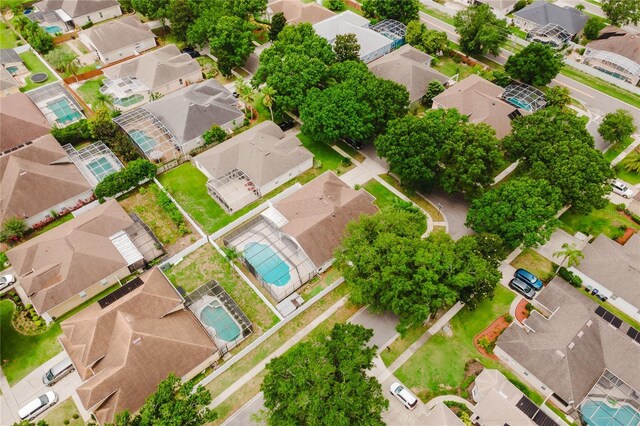10001 Newington Dr, Orlando, FL 32836 - aerial view of residential area featuring a pool