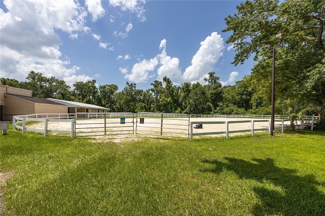 211 Crown Oaks Way Unit 205, Longwood, FL 32779 - view of yard with an outdoor riding arena and a view of rural / pastoral area