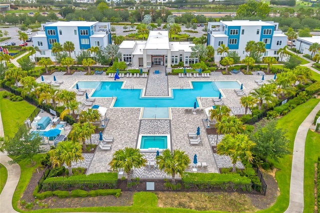 7740 Sandy Ridge Dr Unit 124, Reunion, FL 34747 - aerial view of a pool area