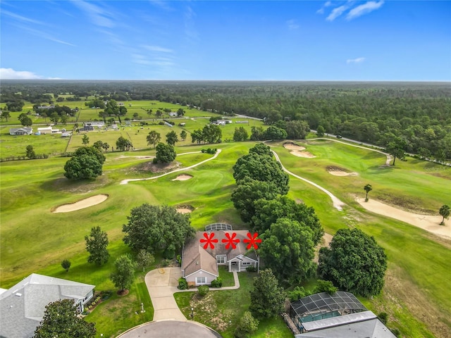 36730 Oconee Ave, Eustis, FL 32736 - drone / aerial view of a golf club and a forest