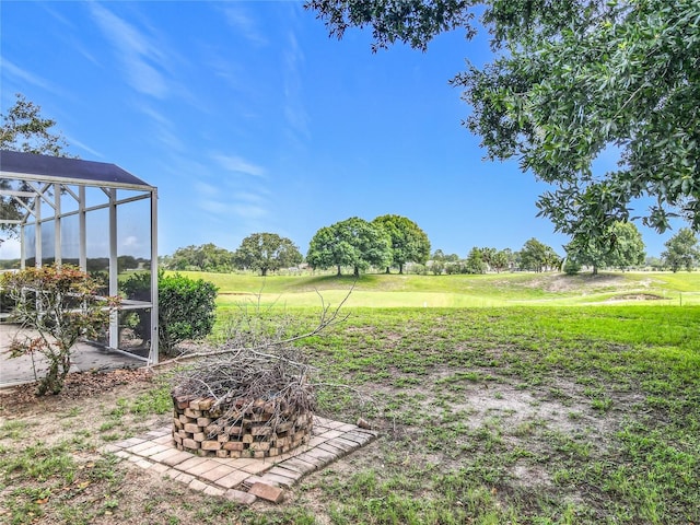 36730 Oconee Ave, Eustis, FL 32736 - view of yard featuring a lanai
