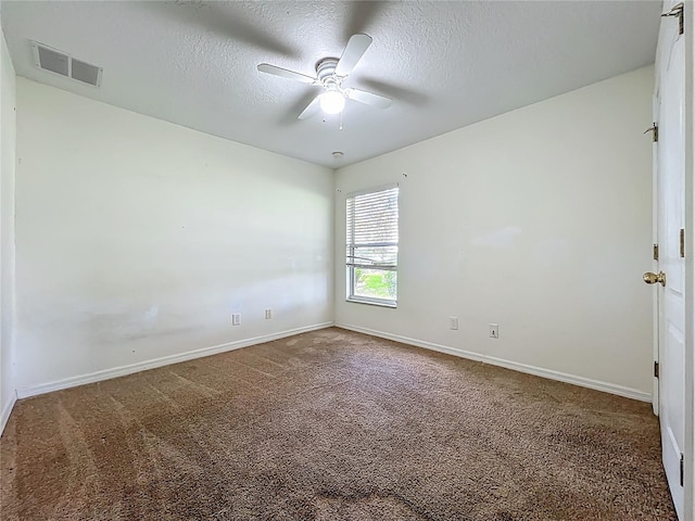 36730 Oconee Ave, Eustis, FL 32736 - carpeted empty room featuring ceiling fan and a textured ceiling