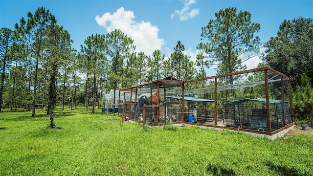 19951 Quinlan St, Orlando, FL 32833 - view of grassy yard featuring a vegetable garden