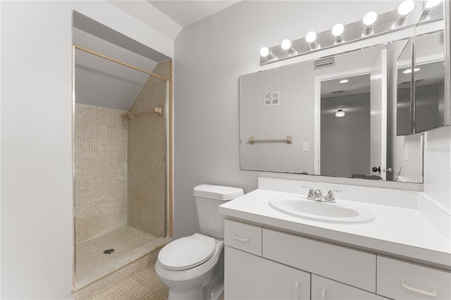 818 Park Lake Cir Unit 10, Maitland, FL 32751 - bathroom with vanity, tiled shower, and tile patterned flooring