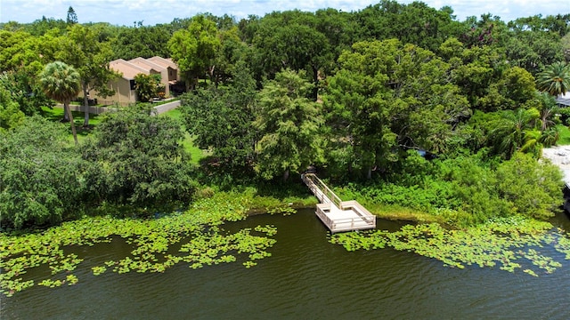 818 Park Lake Cir Unit 10, Maitland, FL 32751 - aerial view of property and surrounding area with a large body of water and a heavily wooded area