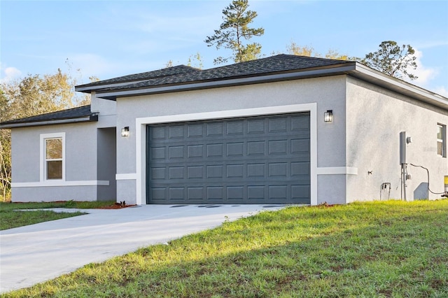 178 Marion Oaks Ln, Ocala, FL 34473 - view of property exterior featuring stucco siding, a garage, and driveway