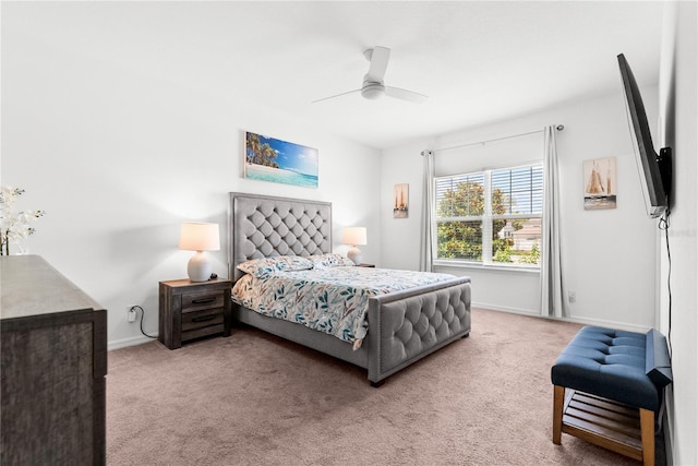 11054 Hanlon Terrace Aly, Winter Garden, FL 34787 - bedroom with carpet flooring, baseboards, and a ceiling fan