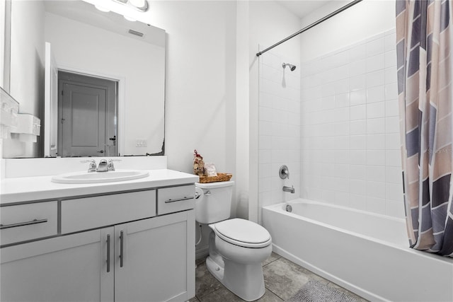 11054 Hanlon Terrace Aly, Winter Garden, FL 34787 - bathroom with toilet, shower / tub combo, vanity, and tile patterned floors