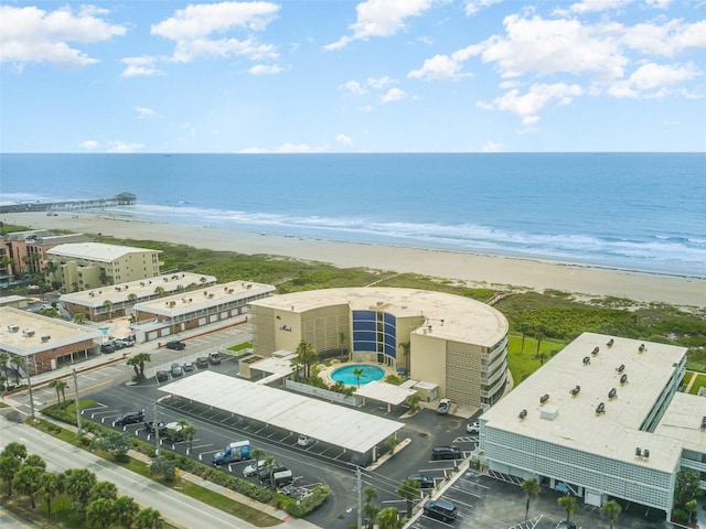 4850 Ocean Beach Blvd Unit 208, Cocoa Beach, FL 32931 - bird's eye view of unending shoreline and a pool