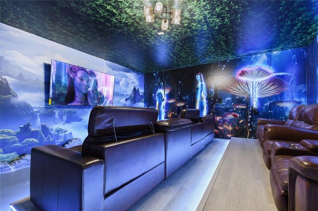 8801 Macapa Dr, Kissimmee, FL 34747 - home theater featuring wood finished floors