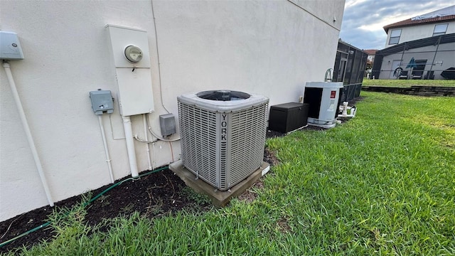 16631 Lazy Breeze Loop, Clermont, FL 34714 - exterior view of central AC unit and stucco siding