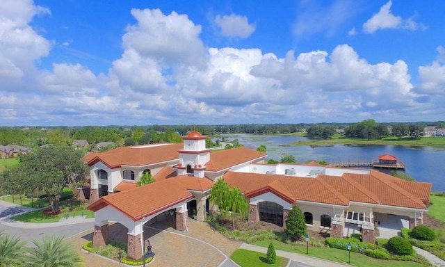 541 Arena Dr, Davenport, FL 33837 - aerial view of property and surrounding area with a large body of water