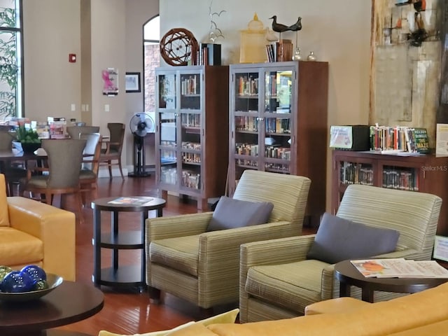 541 Arena Dr, Davenport, FL 33837 - living area featuring wood finished floors