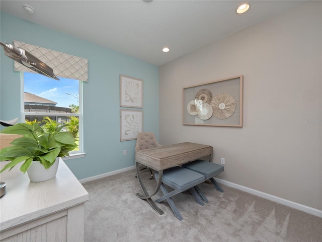 4413 Lions Gate Ave, Clermont, FL 34711 - carpeted office space with baseboards and recessed lighting
