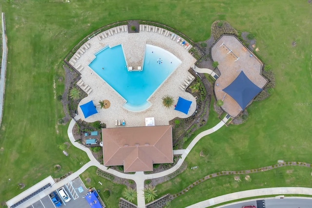 7639 Agrigento St, Clermont, FL 34714 - aerial view of a pool