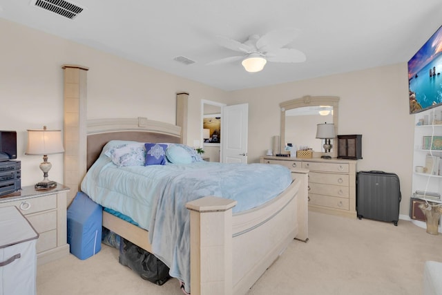 7639 Agrigento St, Clermont, FL 34714 - bedroom with light colored carpet and a ceiling fan