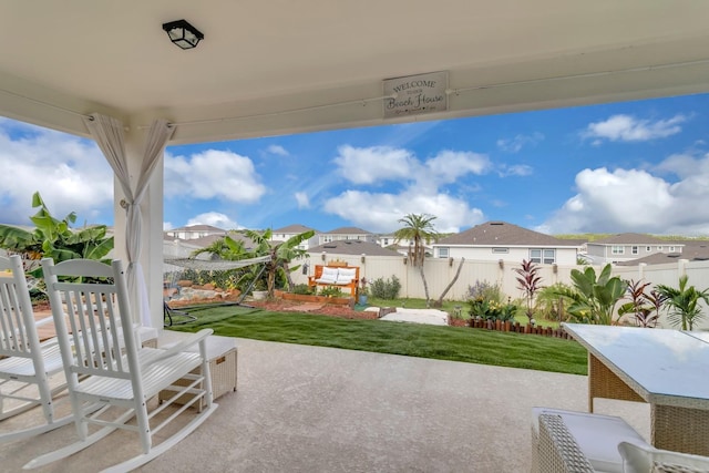 7639 Agrigento St, Clermont, FL 34714 - view of patio featuring a residential view