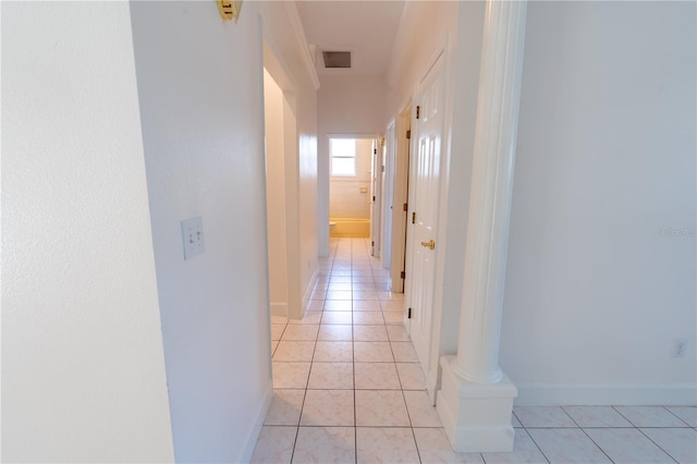1586 Antoinette Ct, Oviedo, FL 32765 - hallway featuring light tile patterned flooring and baseboards