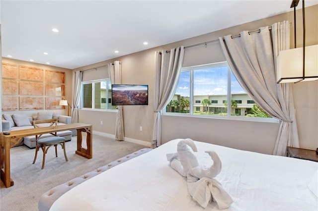 7461 Bleecker Ln, Kissimmee, FL 34747 - carpeted bedroom featuring recessed lighting