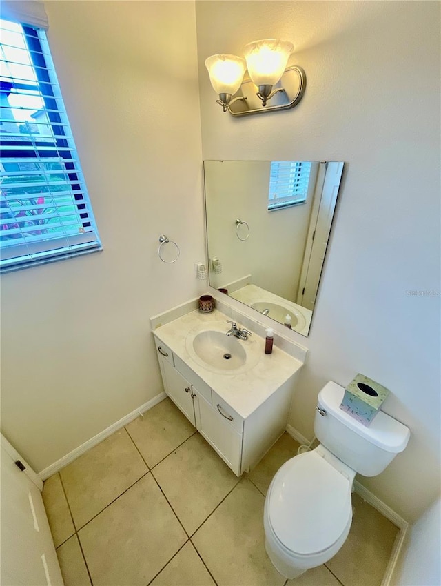 312 Partridge Pea Ln, Ocoee, FL 34761 - half bath with vanity and tile patterned floors