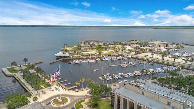 1201 S Myrtle Ave, Sanford, FL 32771 - bird's eye view of numerous boat docks and a nearby body of water