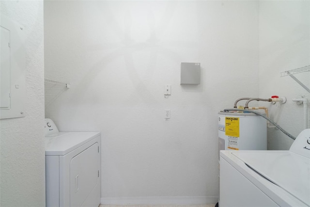 1400 Lake Shadow Cir Unit 10104, Maitland, FL 32751 - laundry room featuring separate washer and dryer and water heater