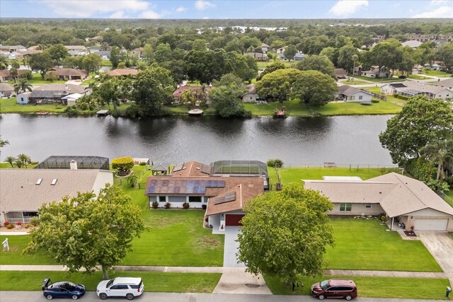 930 Chickadee Dr, Port Orange, FL 32127 - aerial perspective of suburban area featuring a large body of water