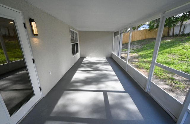 5118 Log Wagon Rd, Ocoee, FL 34761 - unfurnished sunroom with concrete flooring