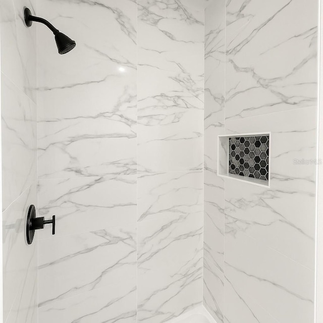 313 Bass Ct, Kissimmee, FL 34759 - bathroom with a marble finish shower