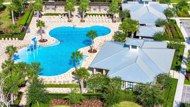 1596 Contentment Loop, Kissimmee, FL 34744 - drone / aerial view of a pool area
