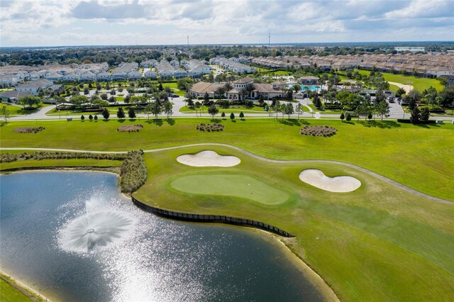 1439 Moon Valley Dr, Davenport, FL 33896 - aerial perspective of suburban area with a large body of water and a golf course