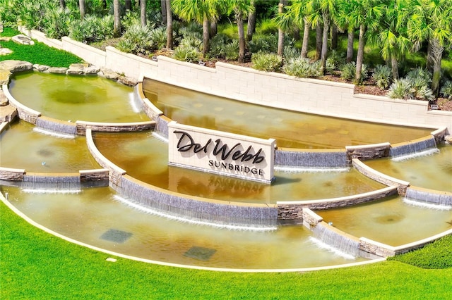 2578 Cliff Way, Saint Cloud, FL 34771 - community / neighborhood sign featuring a small pond