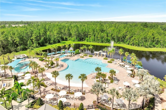 2578 Cliff Way, Saint Cloud, FL 34771 - community pool with a view of trees and a water view