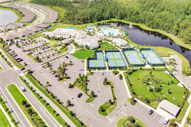 2578 Cliff Way, Saint Cloud, FL 34771 - aerial view of a large body of water and a heavily wooded area