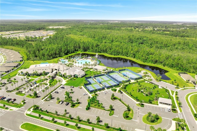 2578 Cliff Way, Saint Cloud, FL 34771 - bird's eye view of a heavily wooded area and a nearby body of water